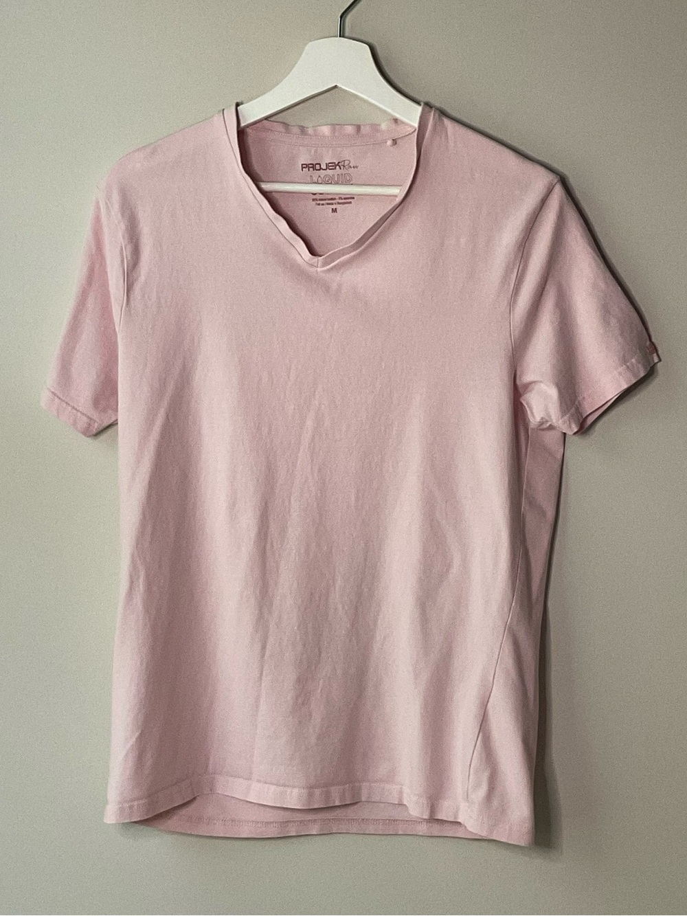 Light Pink V-Neck Men’s Tee Medium